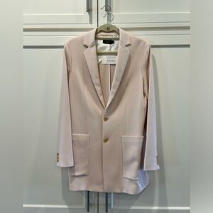 JOSEPH Rowan Blazer Sz 38 (US 6) pink fluid crepe